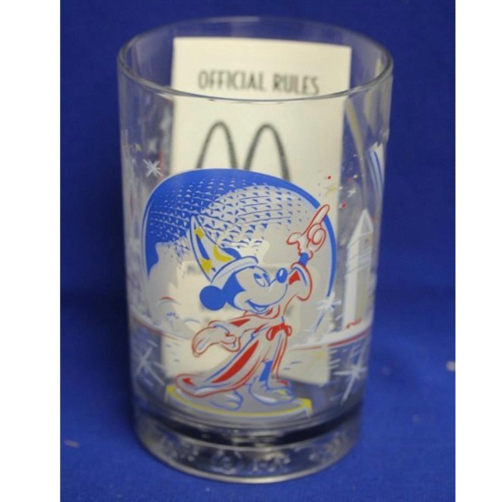 Vintage‎ Disney 25th Anniversary McDonalds Mickey Mouse EPCOT Glass